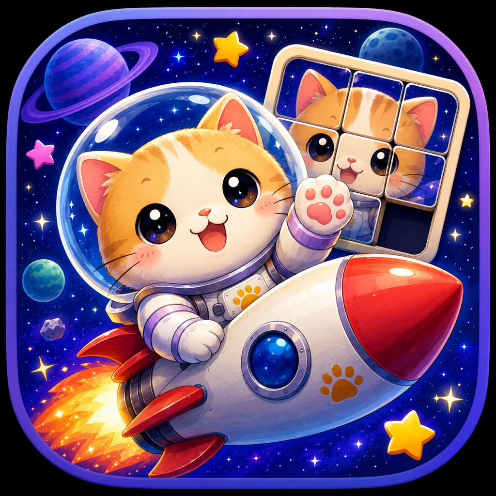 ChibiNeko Galaxy Slideアイコン